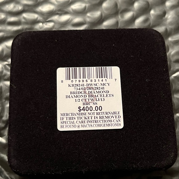 Sold- Diamond Bracelet (1/2 ct. t.w.) in Sterling Silver - Picture 7 of 7